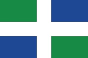 Bandera de Ambite de alta calidad para exterior 123