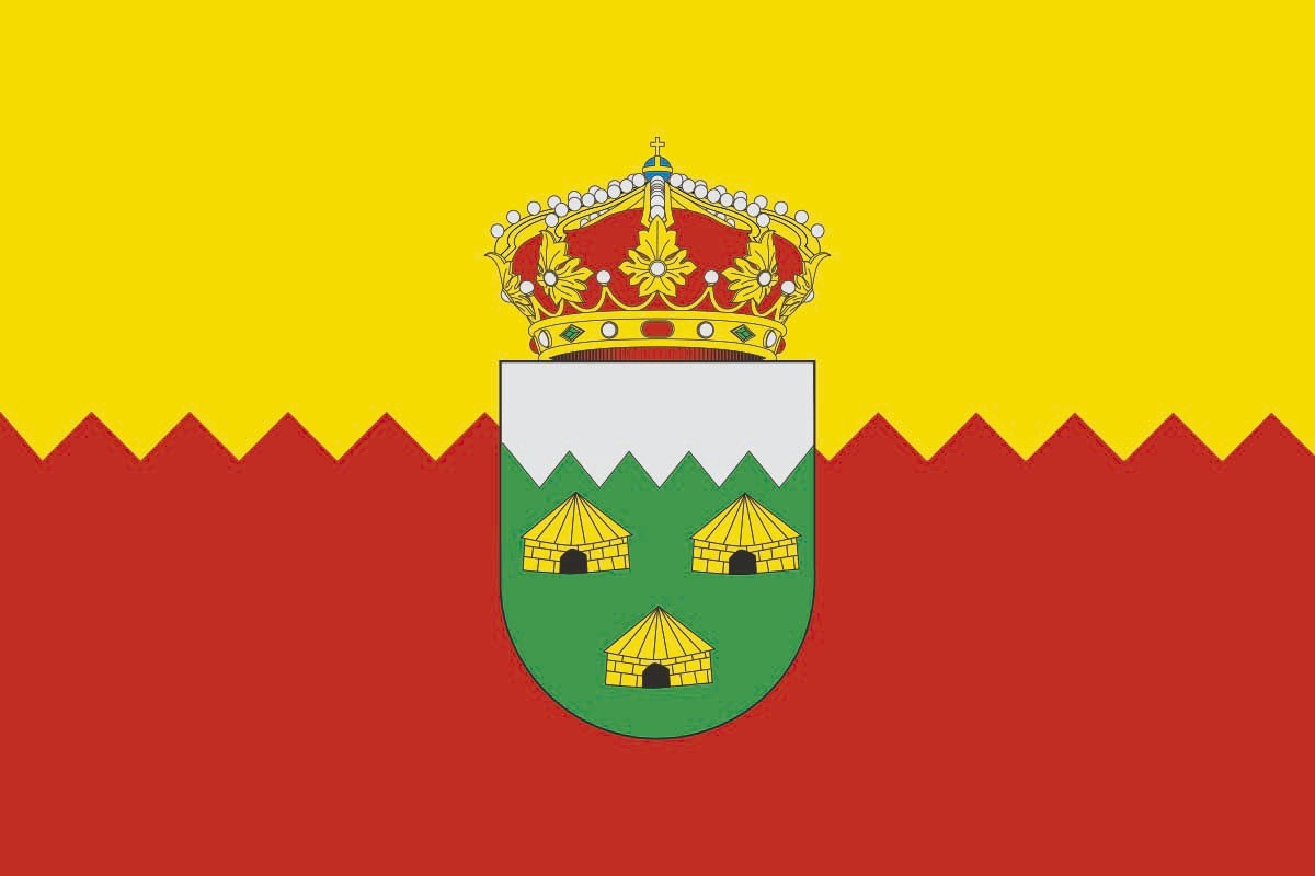Bandera de Cabanillas de la Sierra de alta calidad para exterior Bandera de Cabanillas de la Sierra de alta calidad para exterior