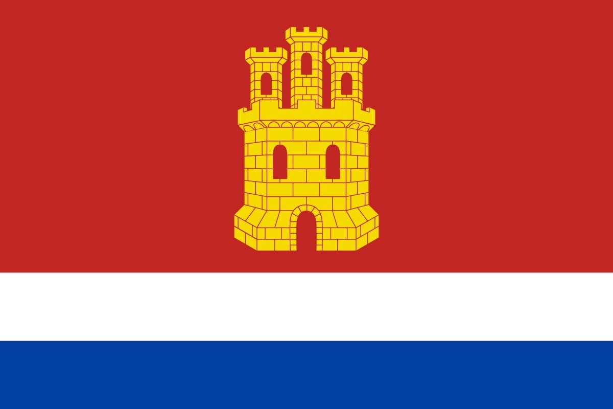 Bandera de despacho de Castrillo de la Guareña de alta calidad