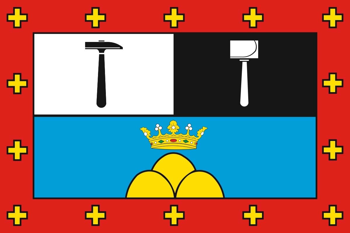 Bandera de despacho de Ferreras de Arriba de alta calidad