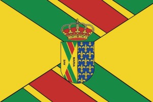 Bandera de Cobeña de alta calidad para exterior 123