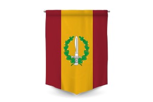 Estandarte militar premium personalizado 123