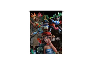 Estandarte Fallas de Valencia rígido personalizado 123