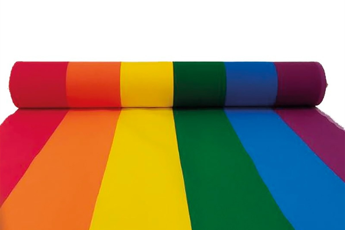 Tela bandera del orgullo LGTB en rollo Tela bandera del orgullo LGTB en rollo