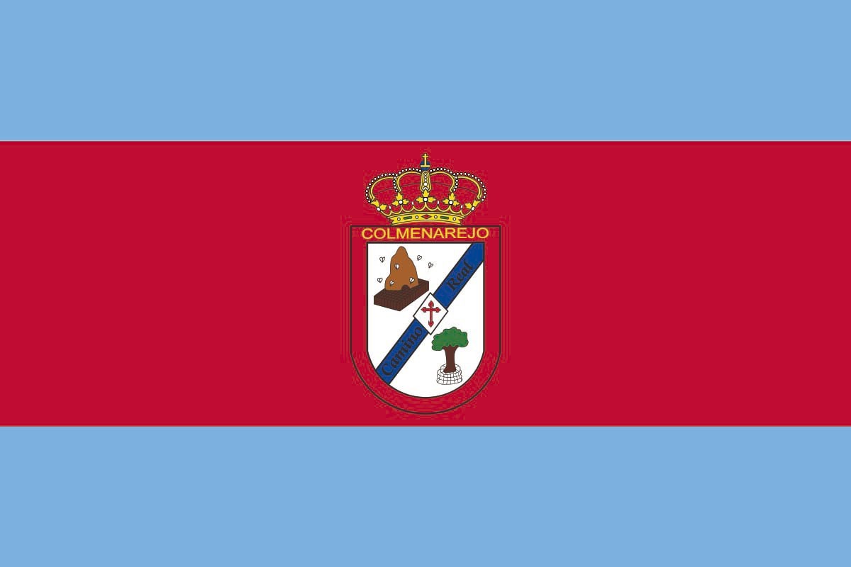 Bandera de Colmenarejo de alta calidad para exterior Bandera de Colmenarejo de alta calidad para exterior