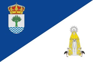 Bandera de Fuente el Saz de Jarama de alta calidad para exterior 123