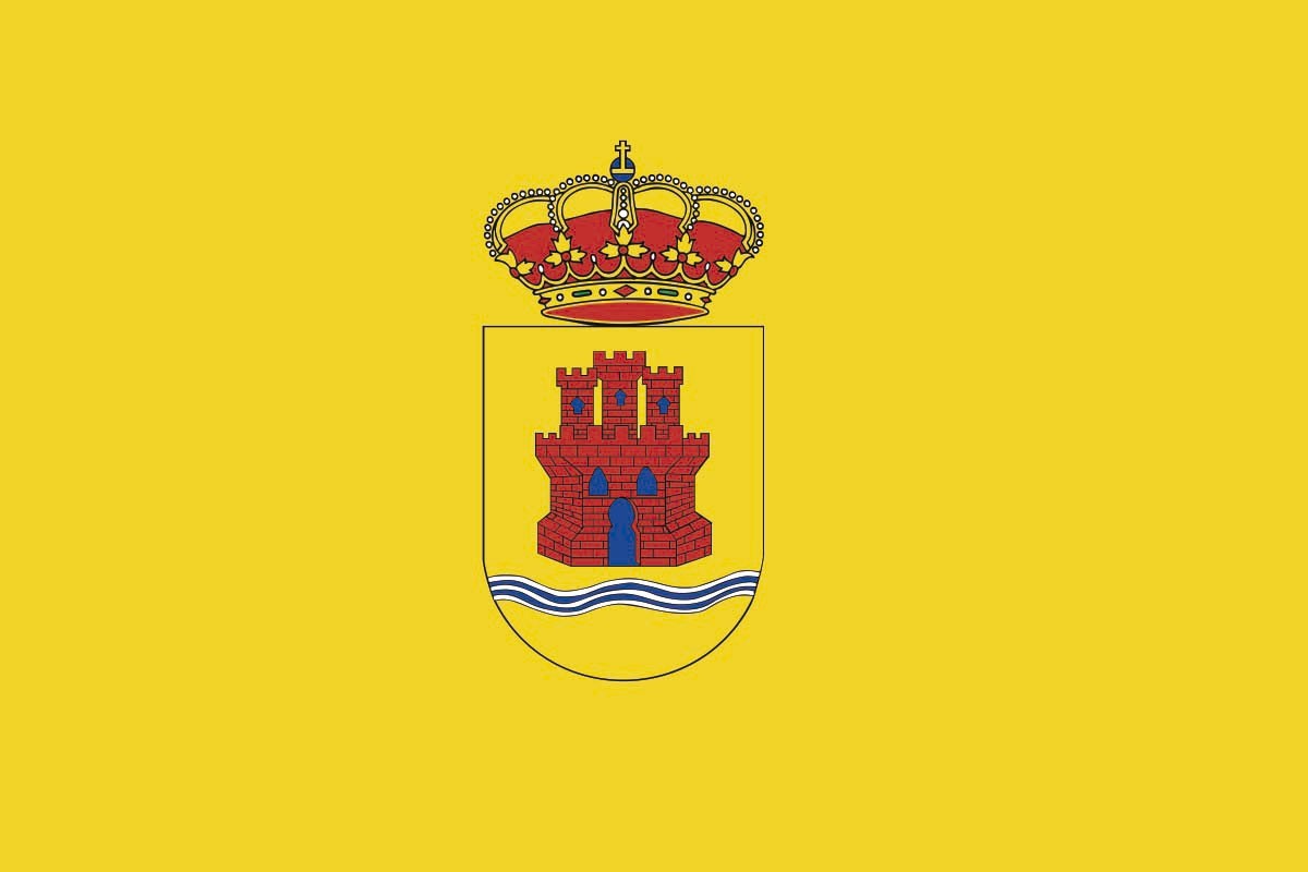 Bandera de Fuentidueña de Tajo de alta calidad para exterior Bandera de Fuentidueña de Tajo de alta calidad para exterior