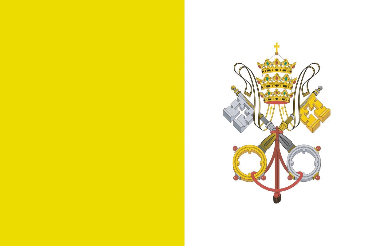 Bandera de Ciudad del Vaticano de alta calidad para exterior Bandera de Ciudad del Vaticano de alta calidad para exterior