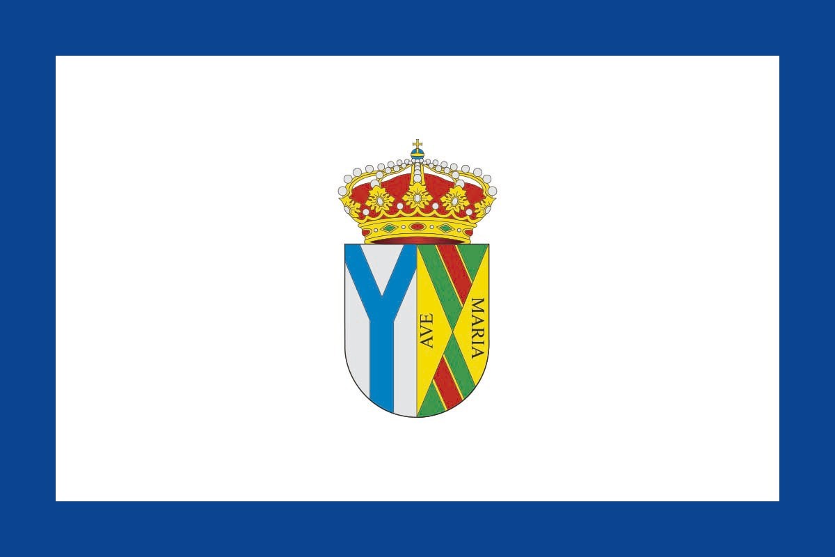 Bandera de Horcajo de la Sierra de alta calidad para exterior Bandera de Horcajo de la Sierra de alta calidad para exterior
