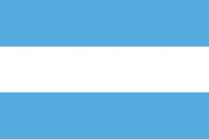 Bandera de Argentina sin escudo de alta calidad para exterior 123