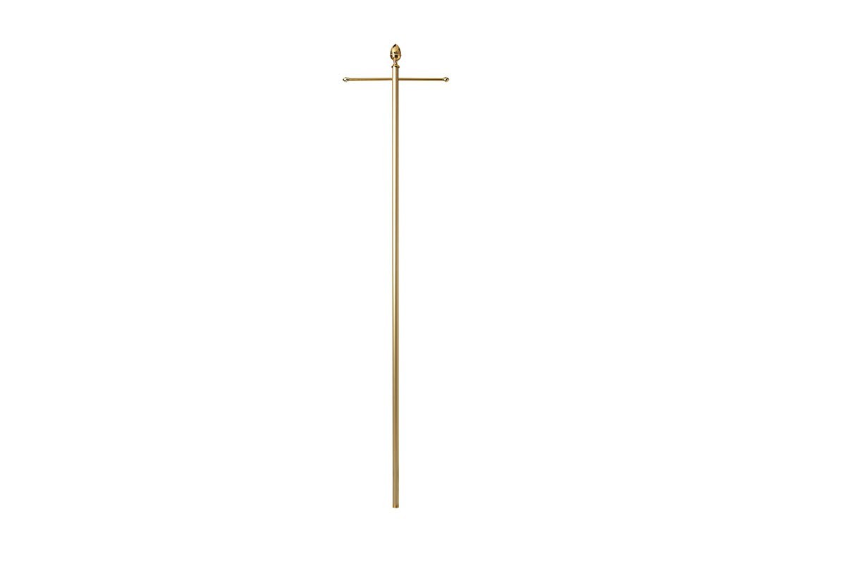 Portaestandarte de aluminio lacado sin base Portaestandarte de aluminio lacado sin base