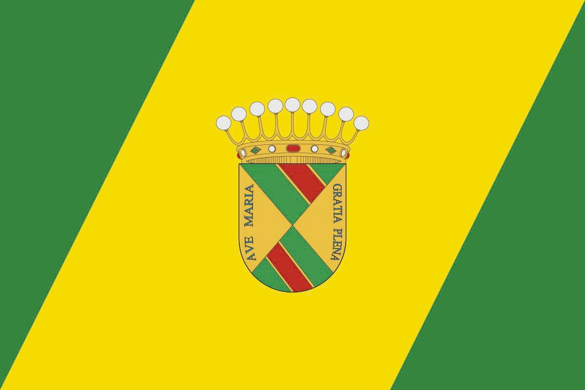 Bandera de Manzanares el Real de alta calidad para exterior Bandera de Manzanares el Real de alta calidad para exterior