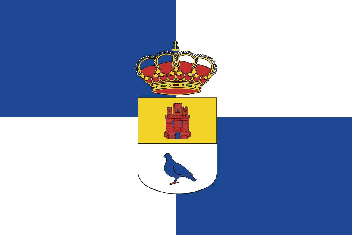 Bandera de Mejorada del Campo de alta calidad para exterior Bandera de Mejorada del Campo de alta calidad para exterior