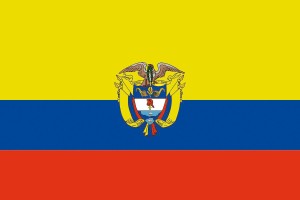 Bandera de Colombia con escudo de alta calidad para exterior 123