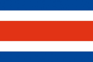 Bandera de Costa  Rica sin escudo de alta calidad para exterior 123
