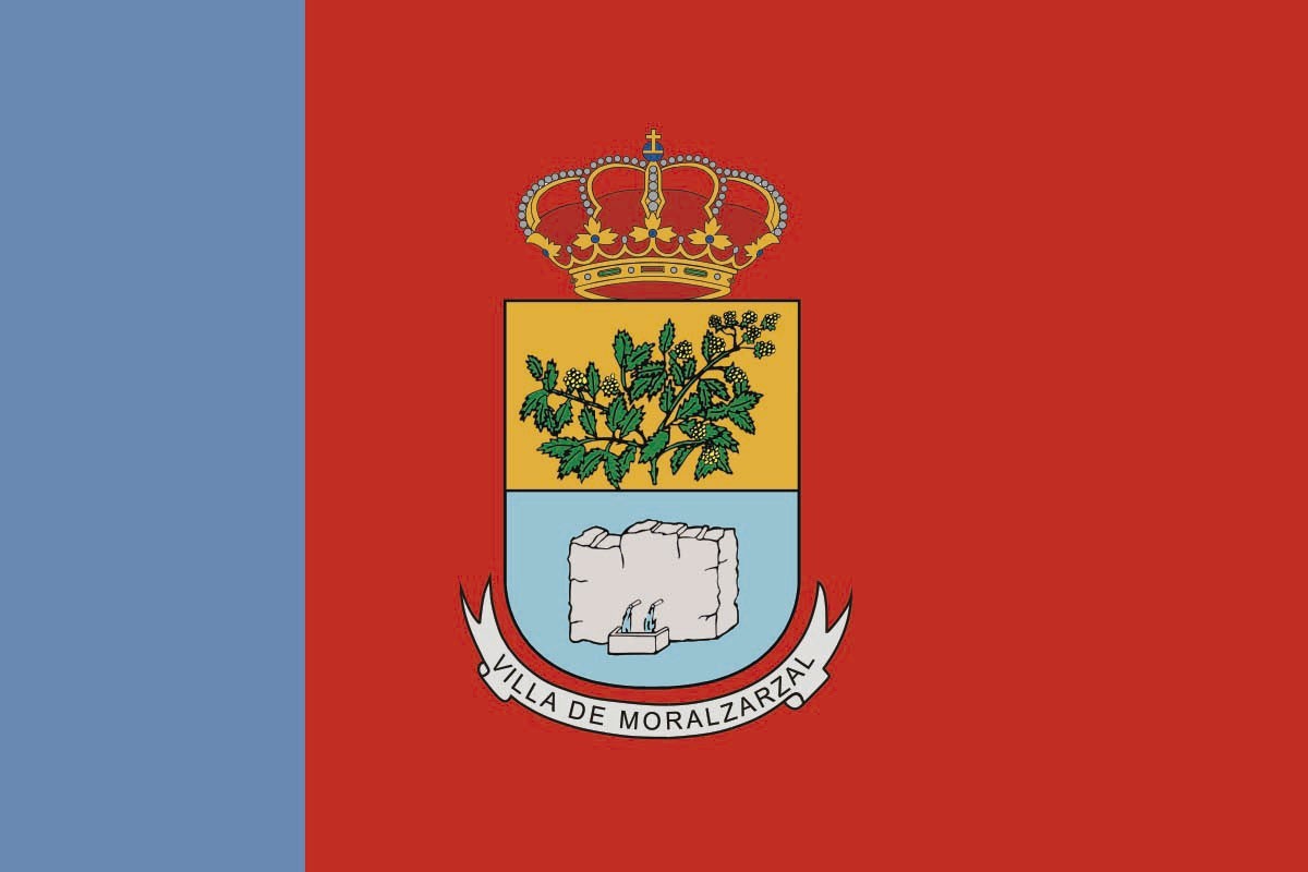 Bandera de Moralzarzal de alta calidad para exterior Bandera de Moralzarzal de alta calidad para exterior
