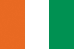 Bandera de Costa de Marfil sin escudo de alta calidad para exterior 123