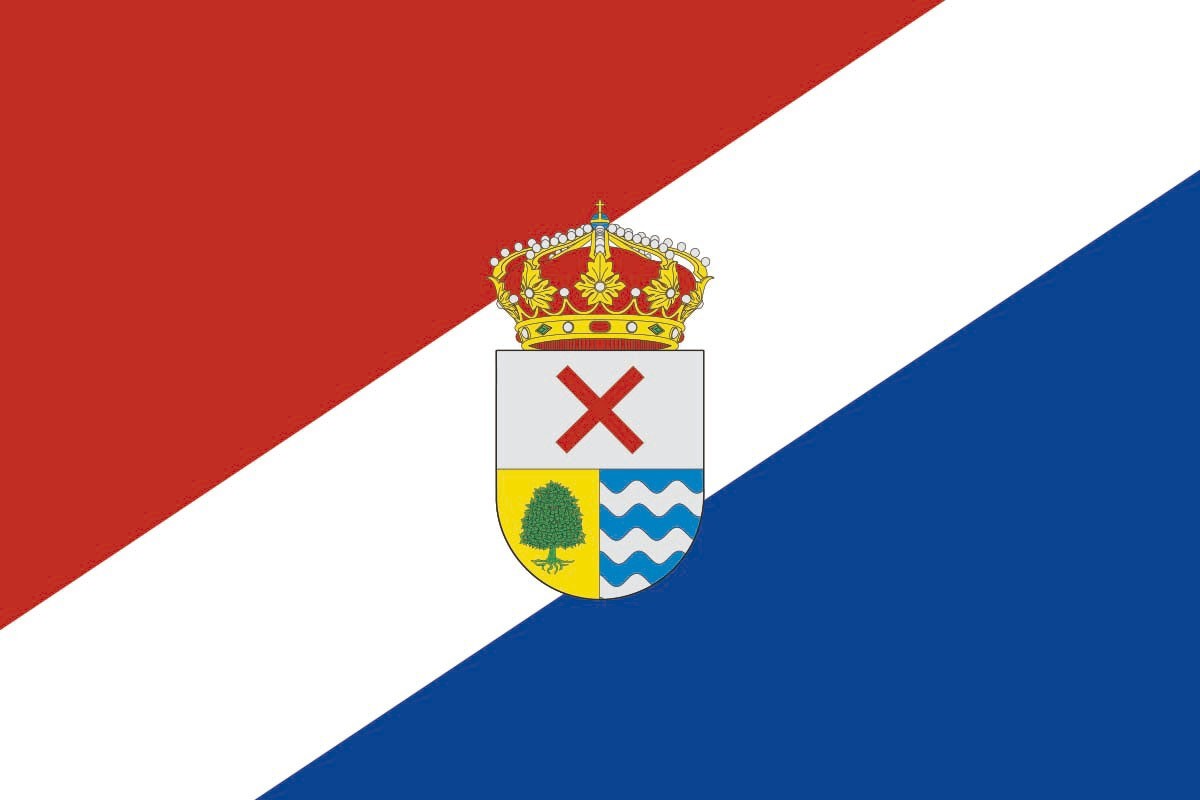 Bandera de Rascafría de alta calidad para exterior