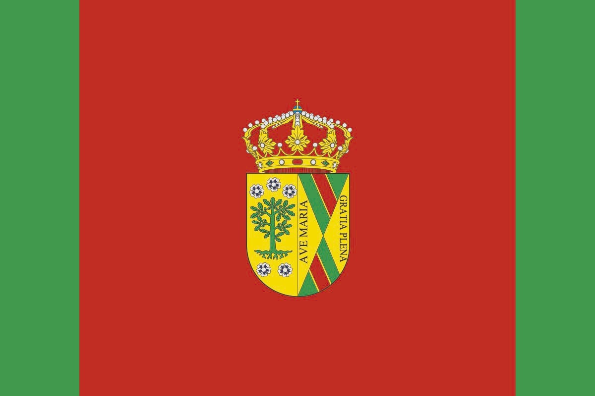 Bandera de Robledillo de la Jara de alta calidad para exterior Bandera de Robledillo de la Jara de alta calidad para exterior