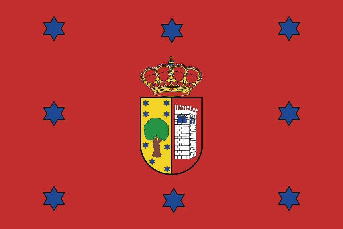 Bandera de Robledo de Chavela de alta calidad para exterior Bandera de Robledo de Chavela de alta calidad para exterior