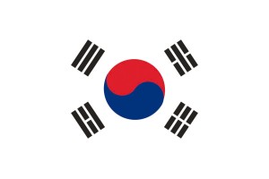 Bandera de Corea del Sur con escudo de alta calidad para exterior 123