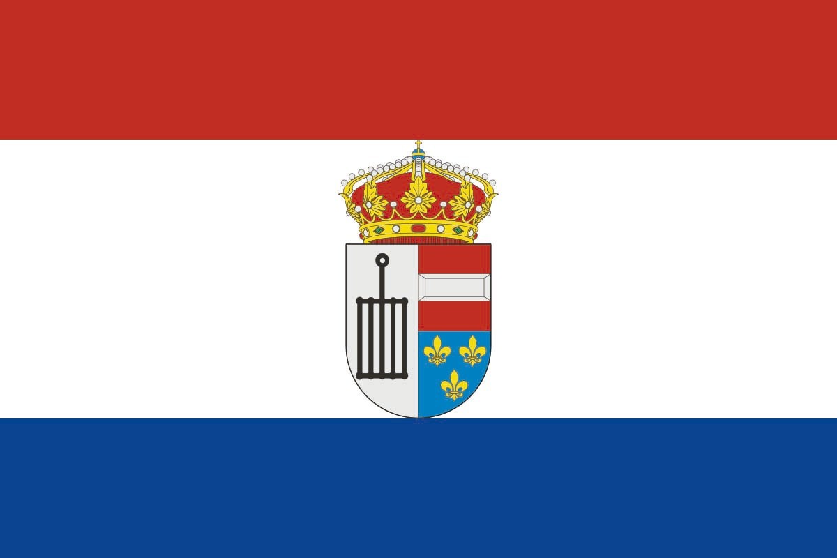 Bandera de San Lorenzo de El Escorial de alta calidad para exterior Bandera de San Lorenzo de El Escorial de alta calidad para exterior