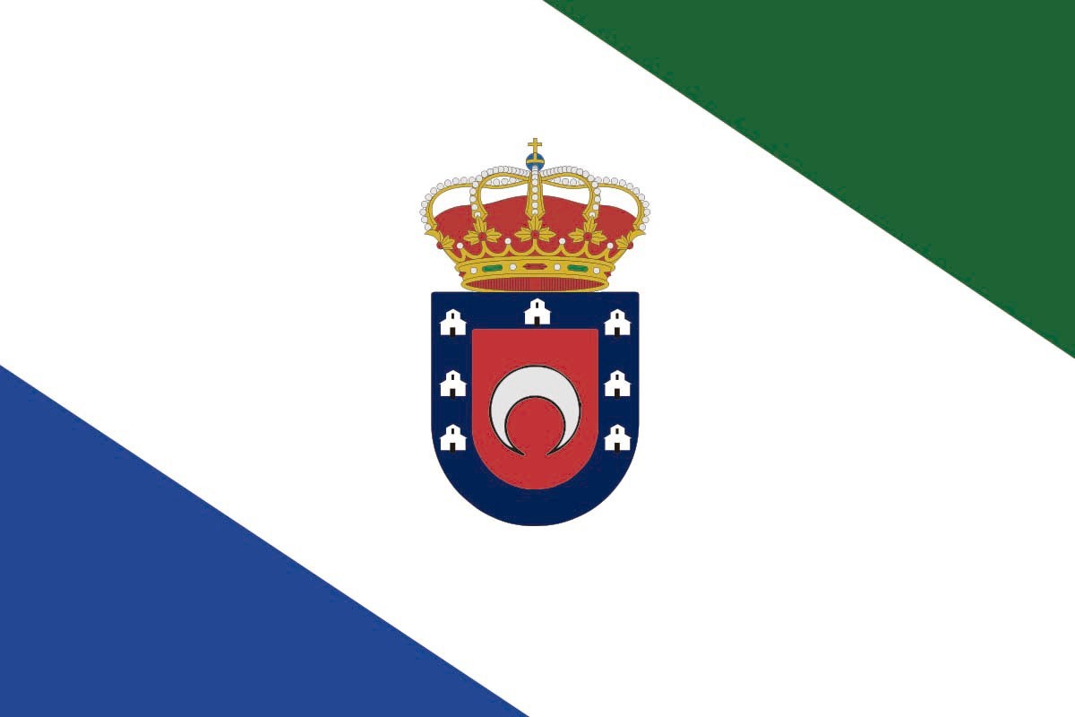 Bandera de San Martín de Valdeiglesias de alta calidad para exterior Bandera de San Martín de Valdeiglesias de alta calidad para exterior