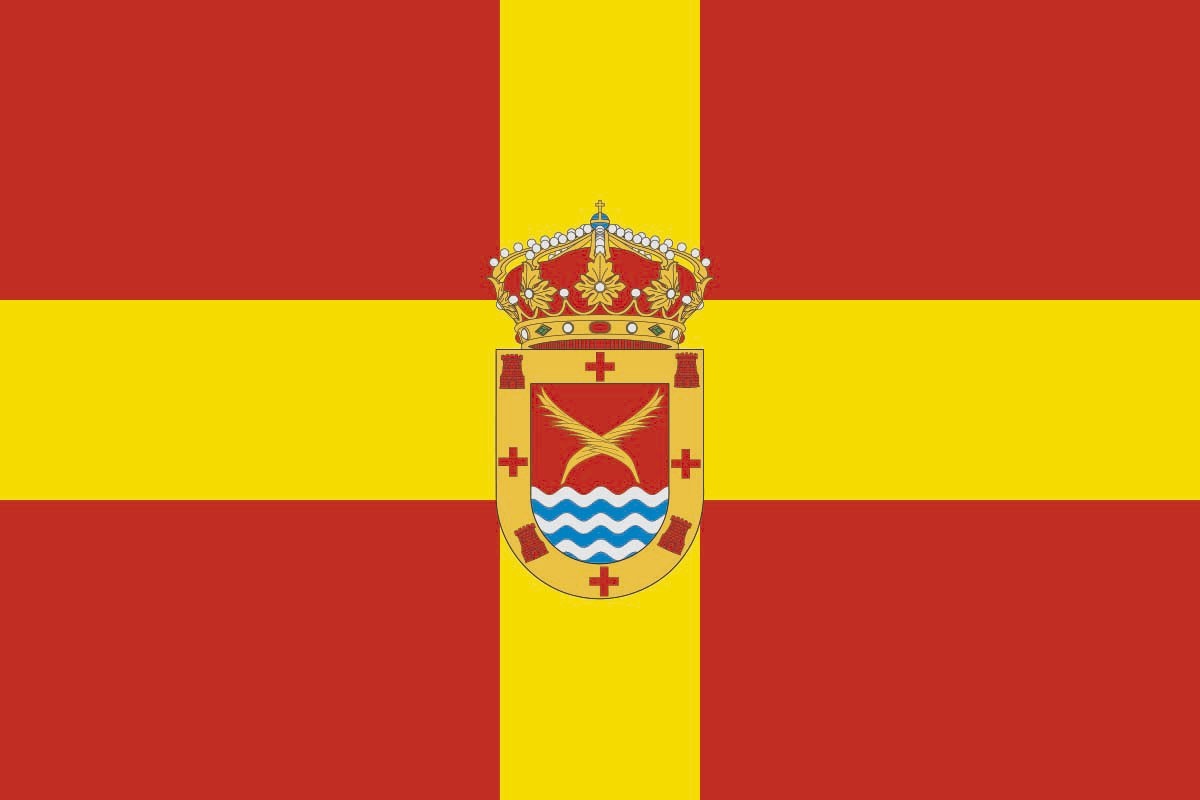 Bandera de Santos de la Humosa de alta calidad para exterior