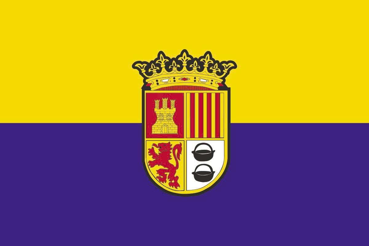 Bandera de Torrejón de Ardoz de alta calidad para exterior Bandera de Torrejón de Ardoz de alta calidad para exterior