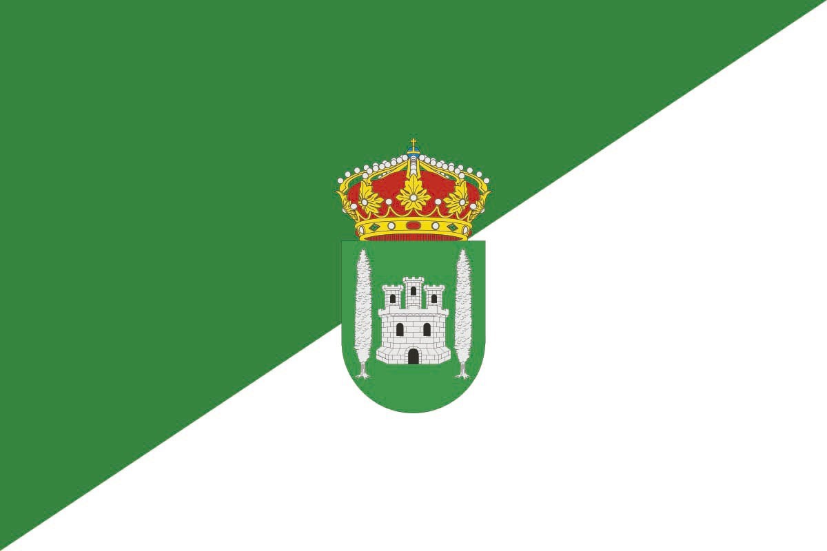 Bandera de Valverde de Alcalá de alta calidad para exterior Bandera de Valverde de Alcalá de alta calidad para exterior