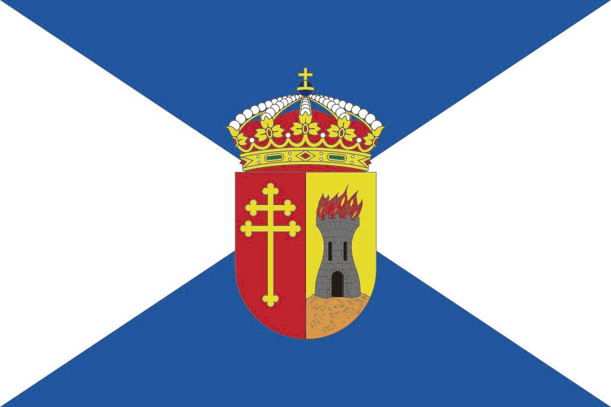 Bandera de Velilla de San Antonio de alta calidad para exterior Bandera de Velilla de San Antonio de alta calidad para exterior