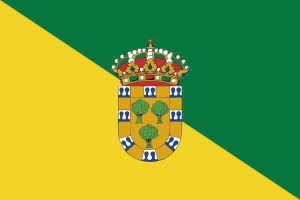 Bandera de Villanueva de Perales de alta calidad para exterior 123