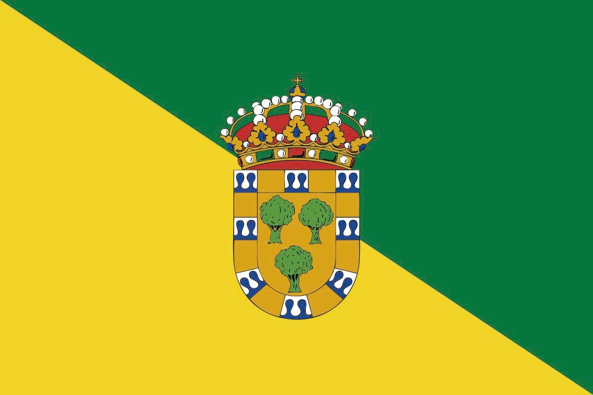 Bandera de Villanueva de Perales de alta calidad para exterior Bandera de Villanueva de Perales de alta calidad para exterior