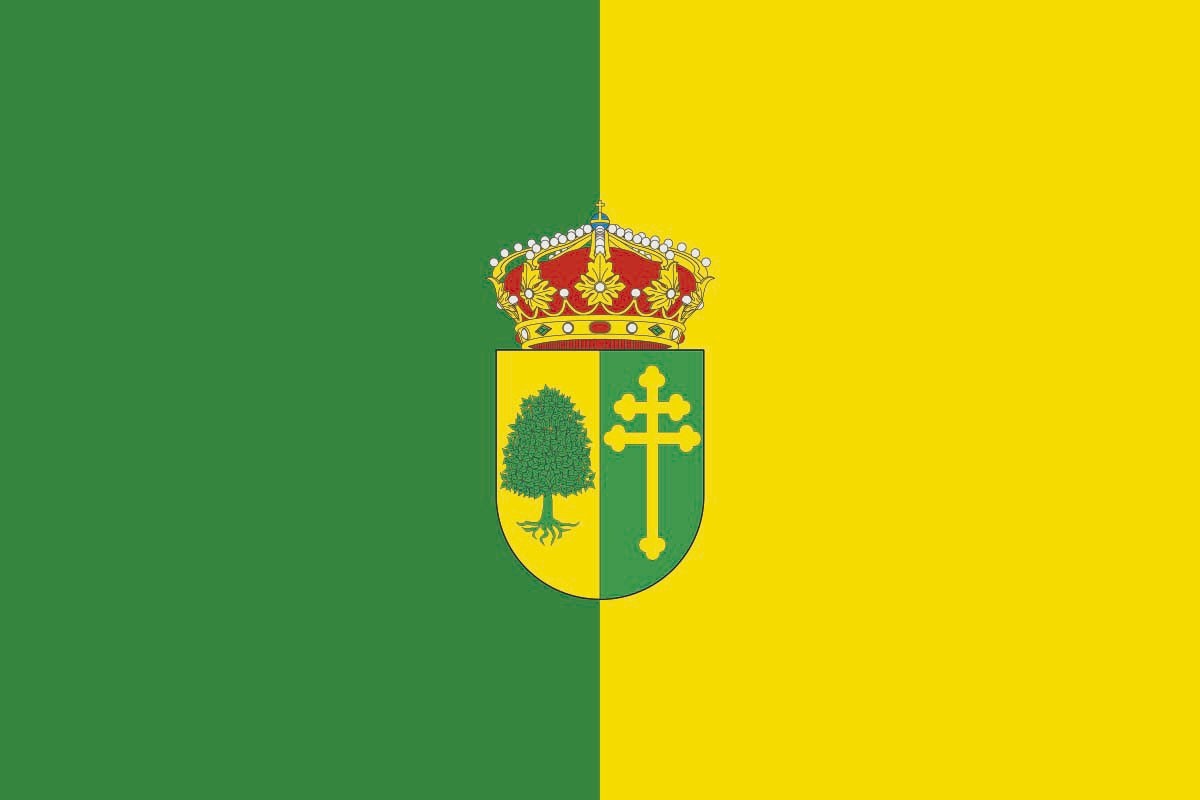 Bandera de Villar del Olmo de alta calidad para exterior Bandera de Villar del Olmo de alta calidad para exterior
