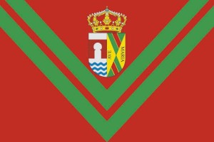 Bandera de Villavieja del Lozoya de alta calidad para exterior 123