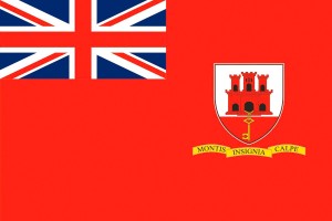 Bandera de Gibraltar Civil de alta calidad para exterior 123