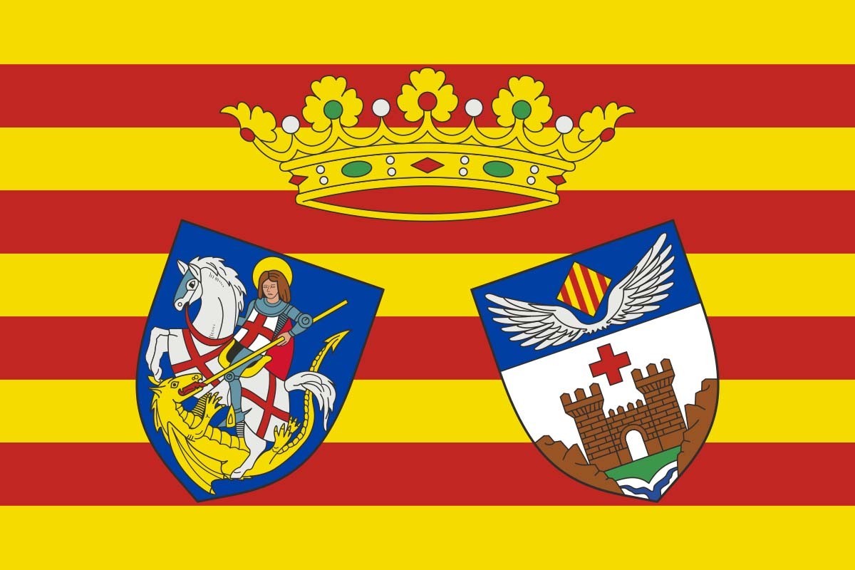 Bandera de Alcoy de alta calidad para exterior | BPH