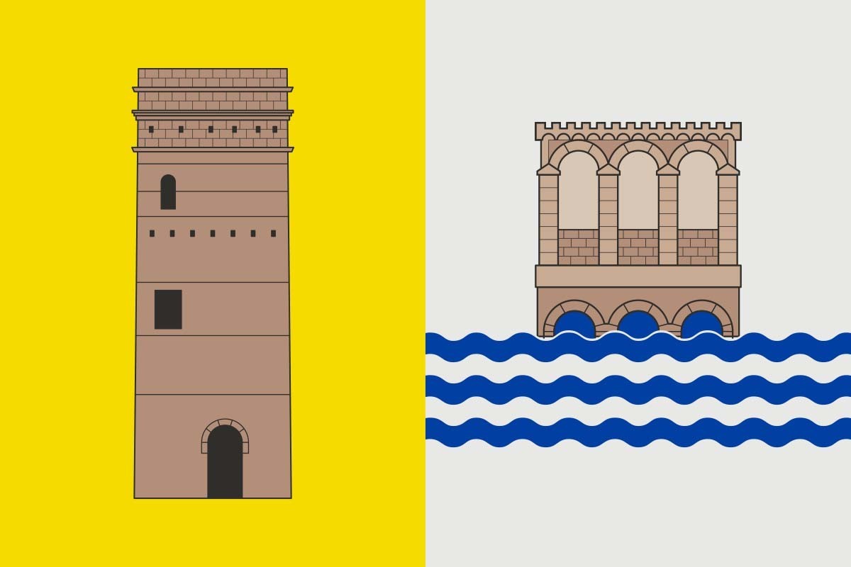 Bandera de Antella de alta calidad para exterior | BPH