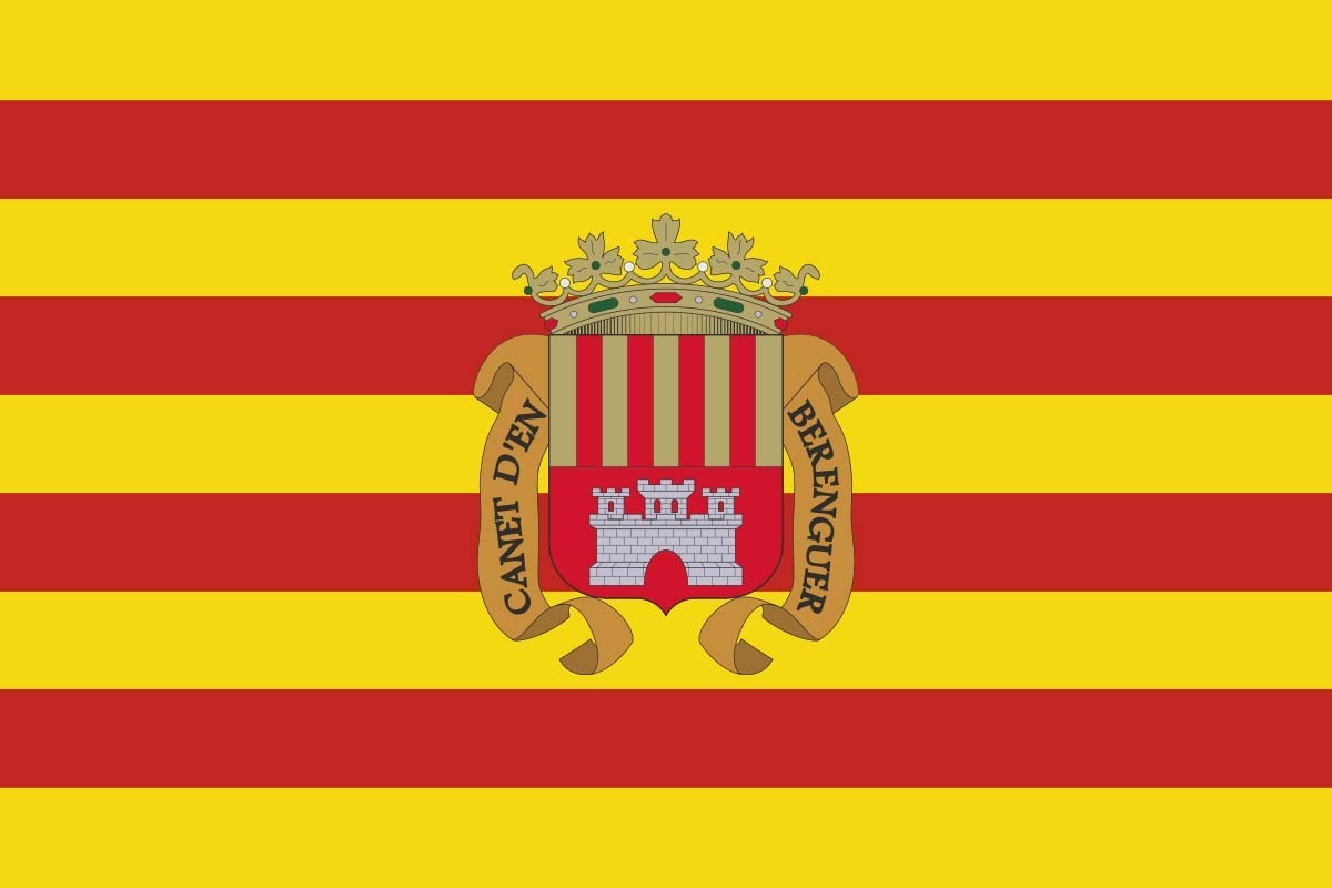 Bandera de Canet d'En Berenguer de alta calidad para exterior |
