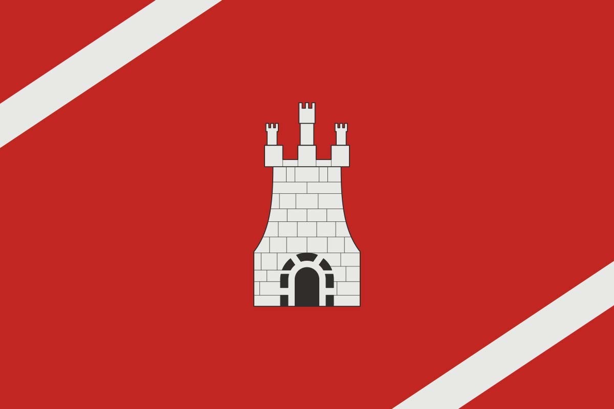 Bandera de Castellnovo de alta calidad para exterior | BPH