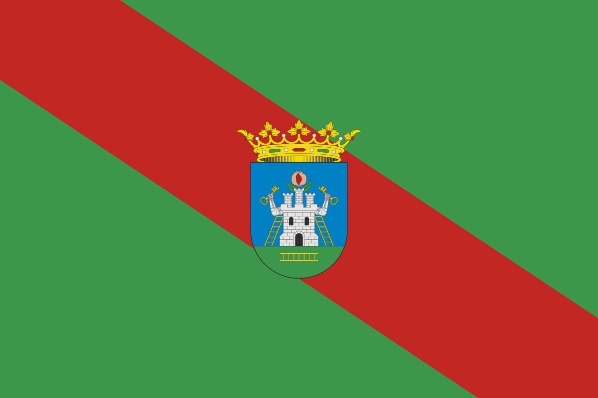 Bandera de Alhama de Granada de alta calidad para exterior | BPH Bandera de Alhama de Granada de alta calidad para exterior | BPH