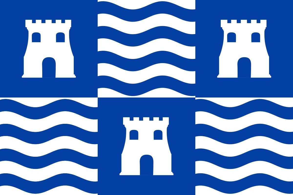 Bandera de Lucainena de las Torres de alta calidad para exterior