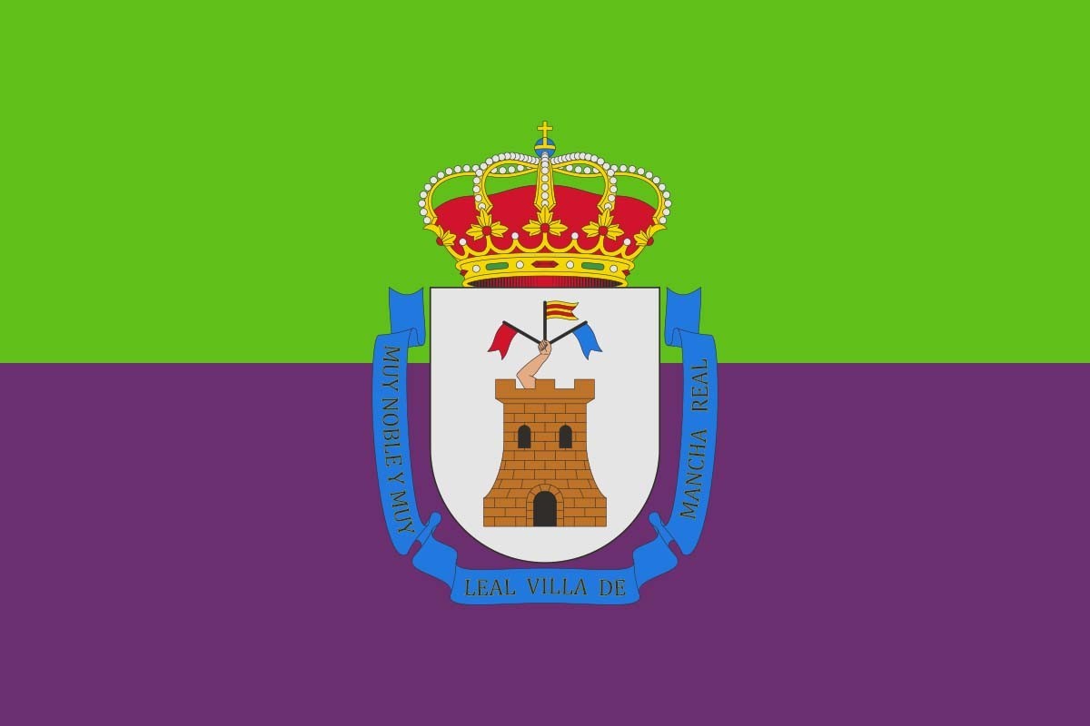 Bandera de Mancha Real de alta calidad para exterior | BPH