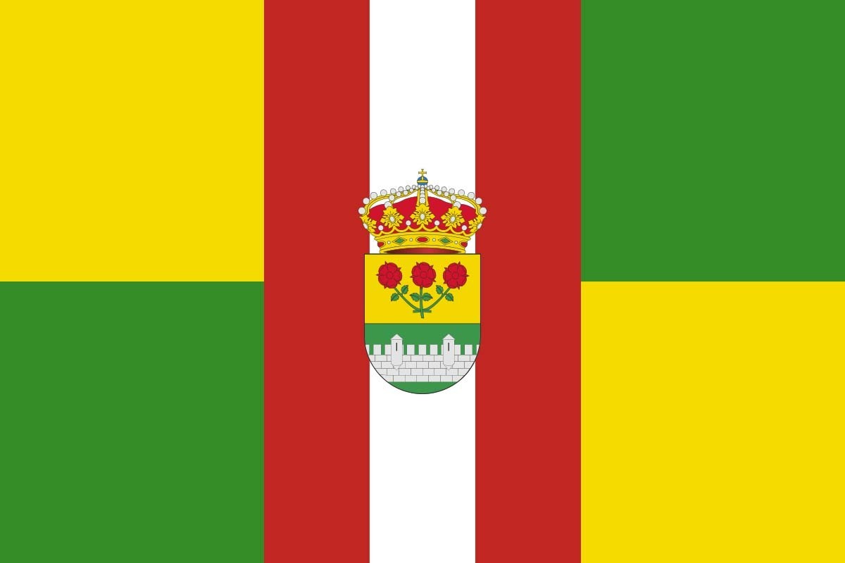 Bandera de Rosal de la Frontera de alta calidad para exterior |