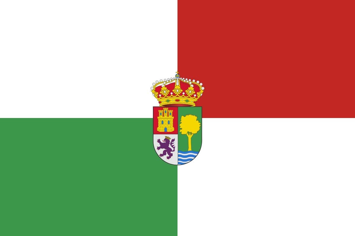 Bandera de Santa Olalla del Cala de alta calidad para exterior |