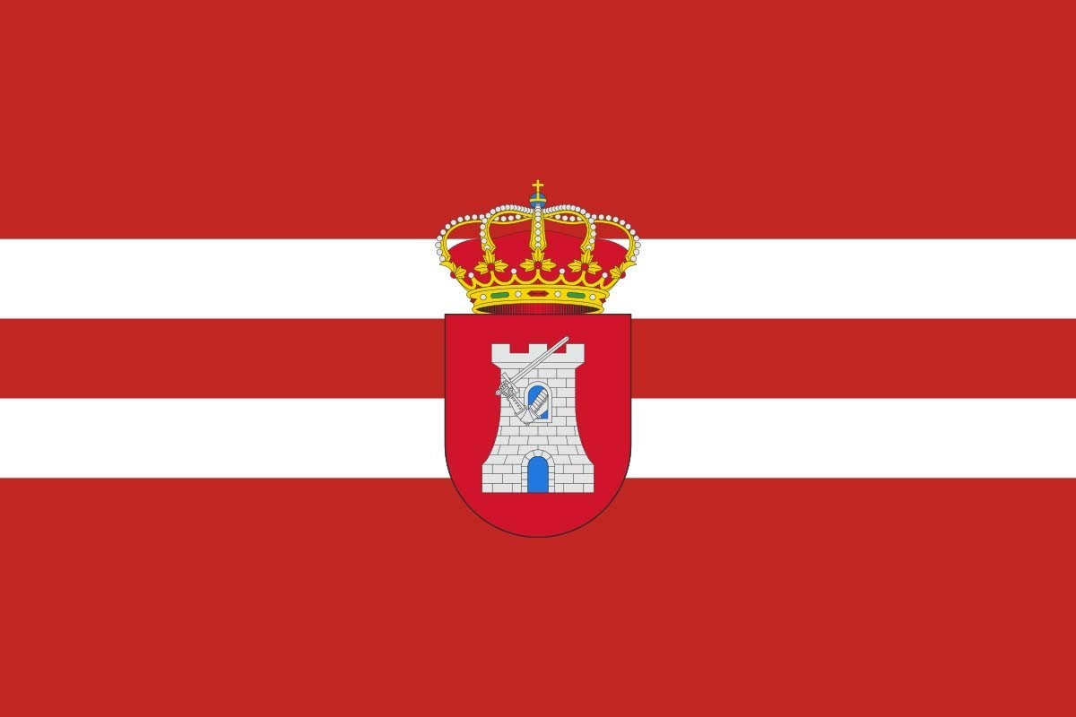 Bandera de Torreblascopedro de alta calidad para exterior | BPH