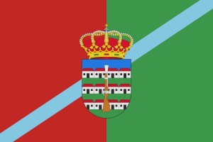 Bandera de Villanueva del Trabuco de alta calidad para exterior 123