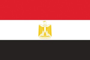 Bandera de Egipto con escudo de alta calidad para exterior 123