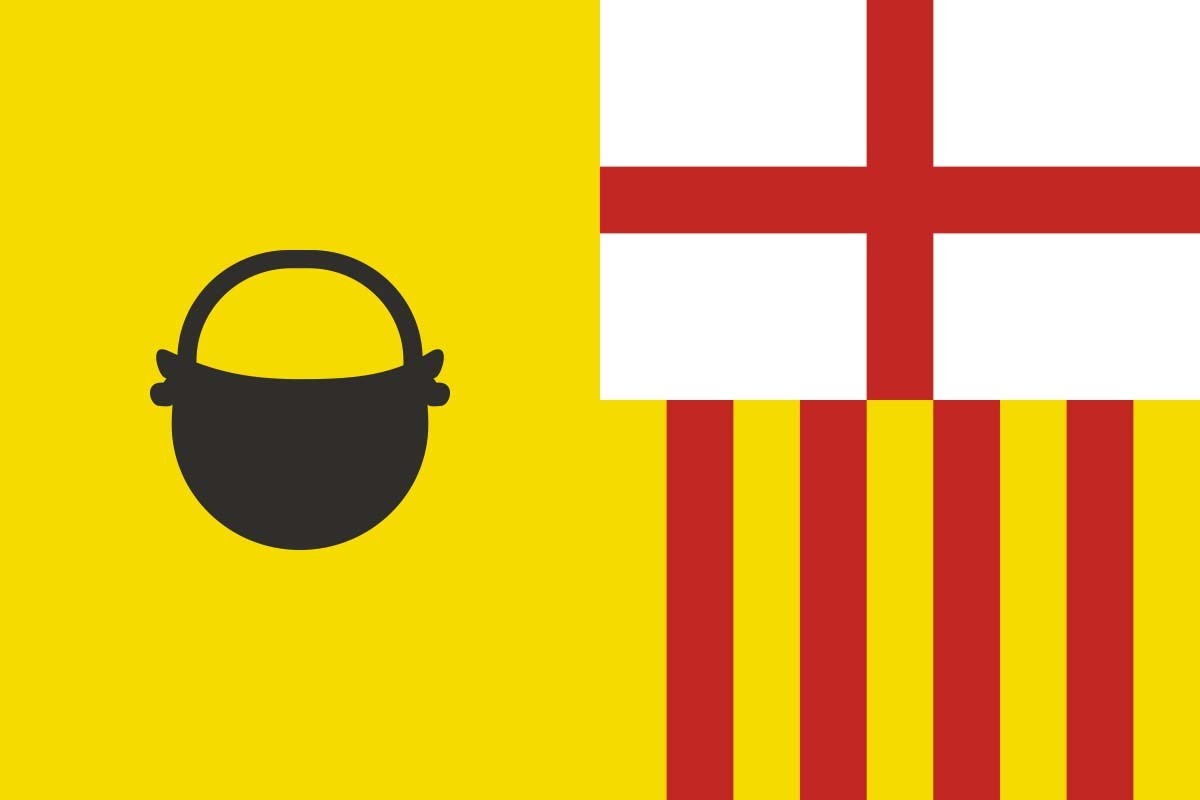 Bandera de Caldes de Montbui de alta calidad para exterior | BPH