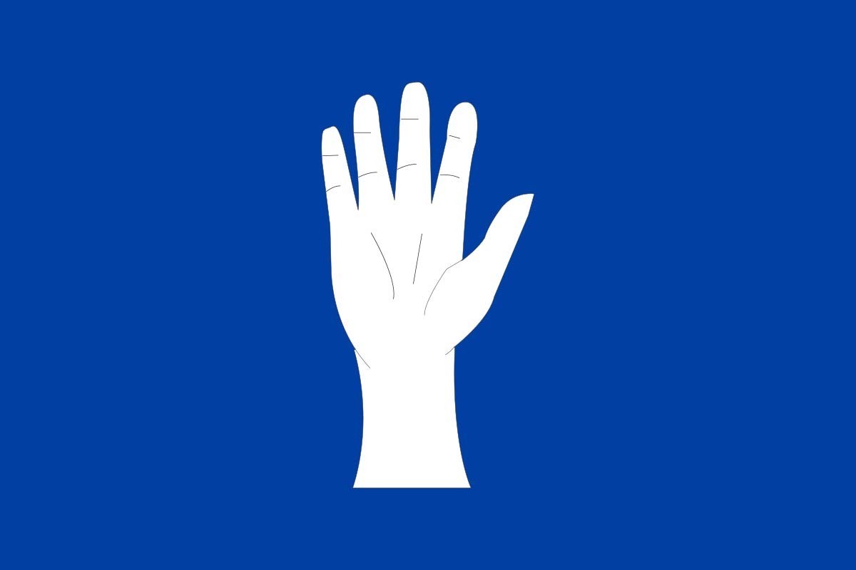 Bandera de Esplugues de Llobregat de alta calidad para exterior